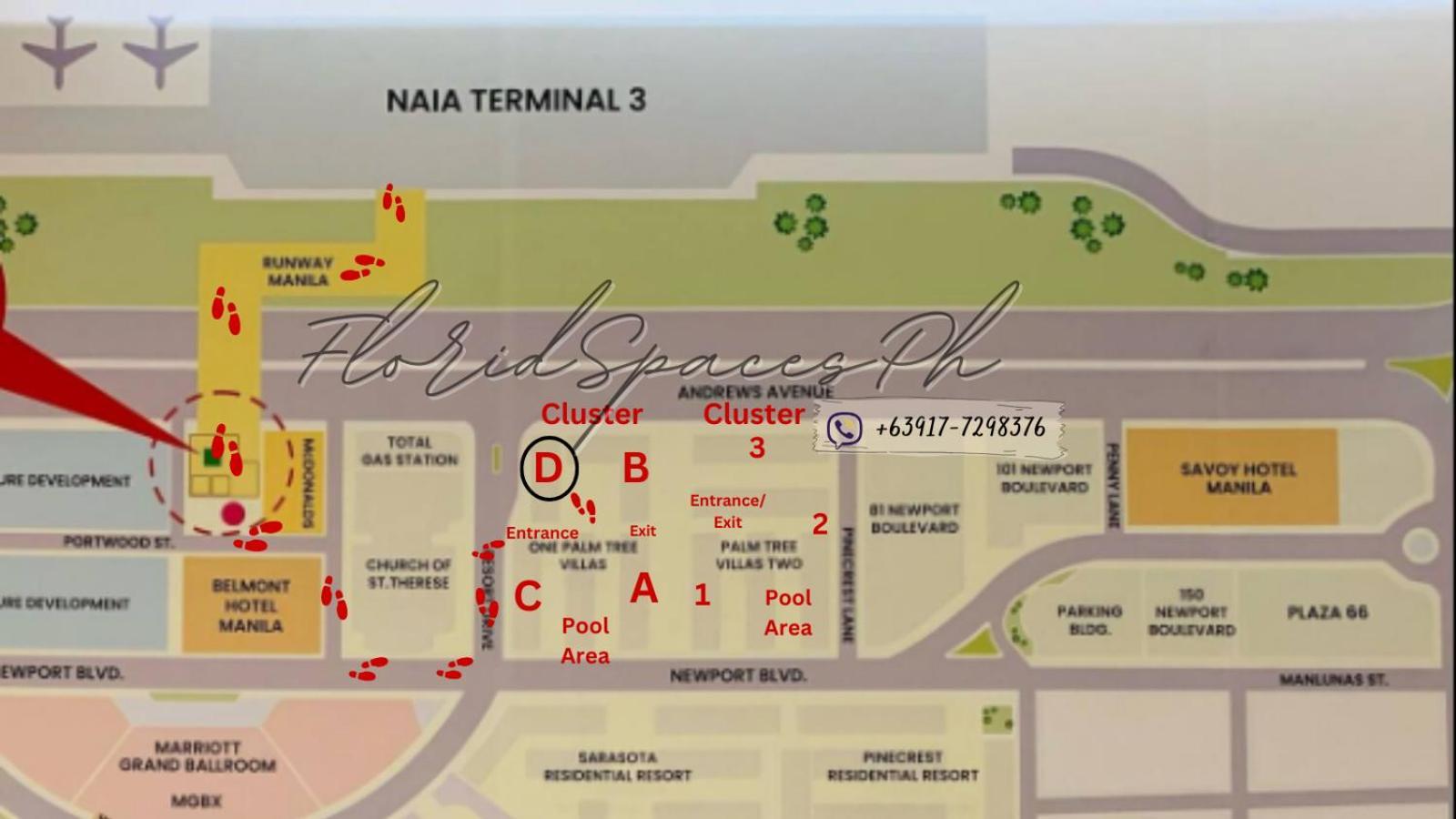 One Palm Tree Villas Condominium - Studio 2Nd Fl With Balcony - Across Terminal 3 Airport Pasay Dış mekan fotoğraf